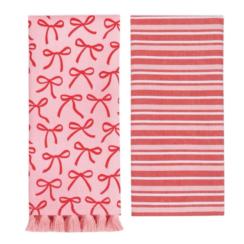 Bows Valentine’s Day Dish Hand Towels Set